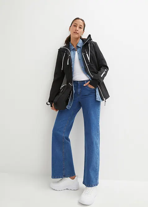 Softshelljakke i vannavvisende materiale, bonprix