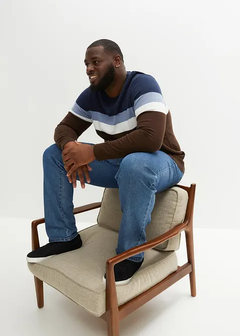 Finstrikket genser i 100% bomull, bonprix