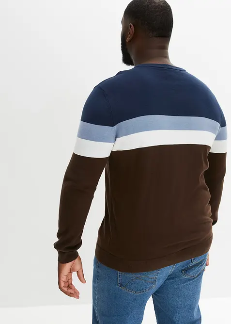 Finstrikket genser i 100% bomull, bonprix