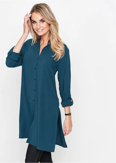 Lang viskosebluse, bonprix