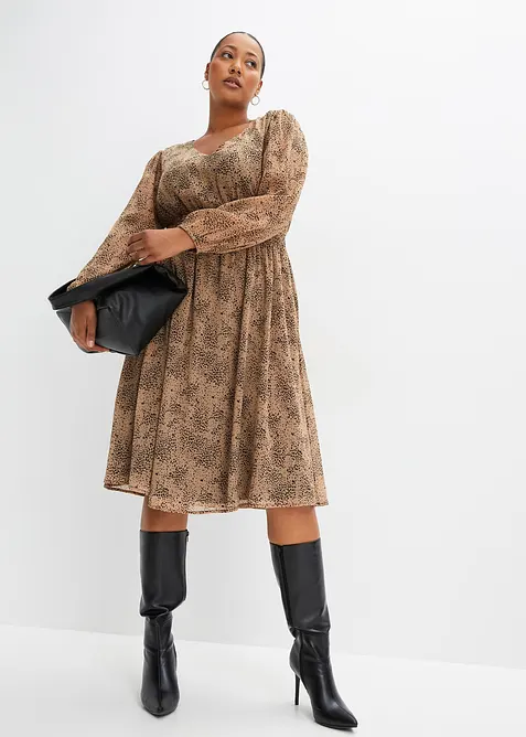 Chiffonkjole, bonprix