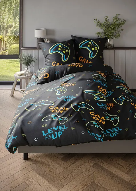 Sengesett med gamer-design, bonprix