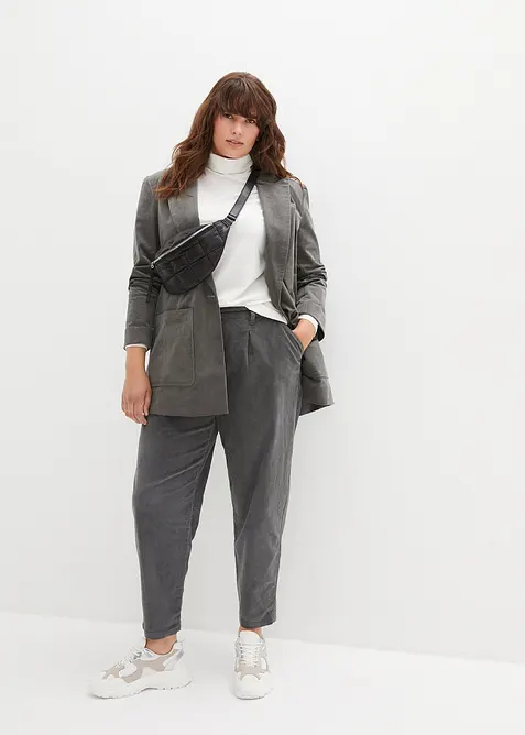 Cordbukse med &oslash;kologisk bomull,  Ballon Fit, bonprix