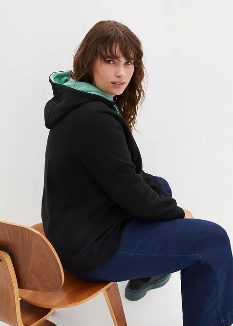 Hettegenser i ren &oslash;kologisk bomull, bonprix