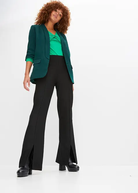 Lang blazer med draperte ermer, bonprix