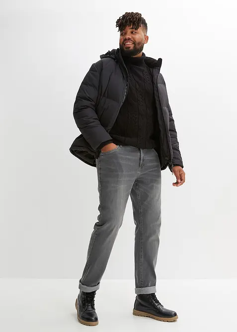 Varmt fôret dunjakke i vannavvisende materiale med Bionic-finish, bonprix