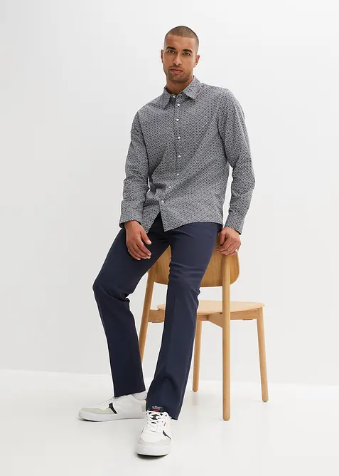 Businesskjorte i ren bomull, lang arm, bonprix