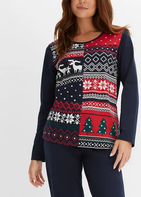 Pyjamas i 100% bomull, bonprix