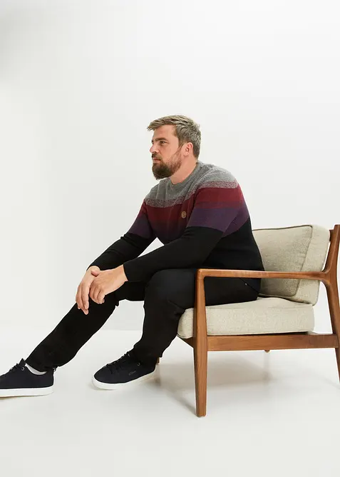 Genser i finstrikk med fargegradering, bonprix