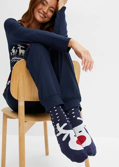 Termosokker med mykt frottéfôr (3-pack), bonprix