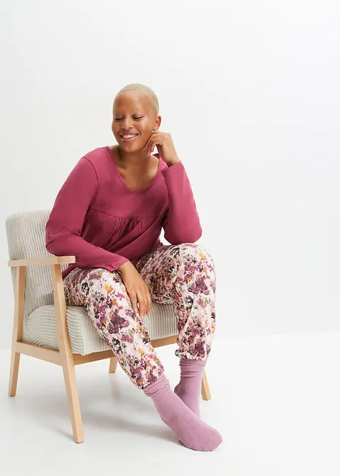 Pyjamas i 100% økologisk bomull, bonprix