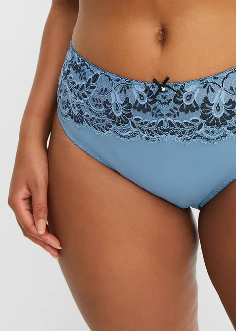 Truse med høy midje og nydelige blonder, bonprix