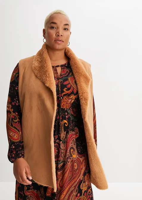 Vest i fuskepels, bonprix