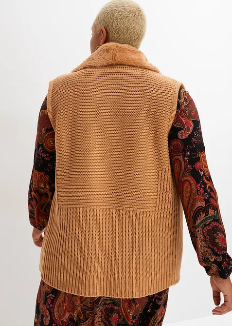 Vest i fuskepels, bonprix