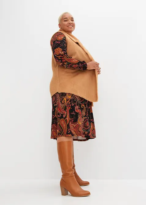 Vest i fuskepels, bonprix