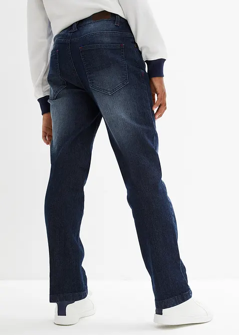Loose Fit stretch-jeans med regulerbar linning, Straight, bonprix