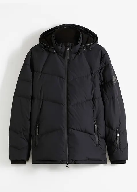 Varmt fôret dunjakke i vannavvisende materiale med Bionic-finish, bonprix