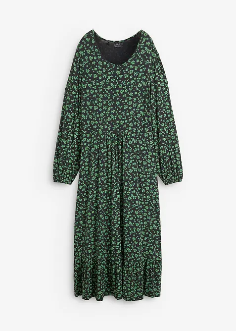 Trikotkjole i lett viskosemiks, bonprix