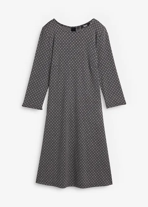 Punto di Roma-kjole i viskosemiks med jacquardm&oslash;nster, bonprix