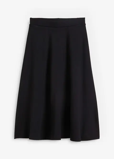 Midiskjørt av viskosemiks, bonprix