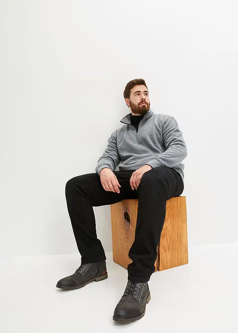 Fleecegenser med ståkrage, bonprix