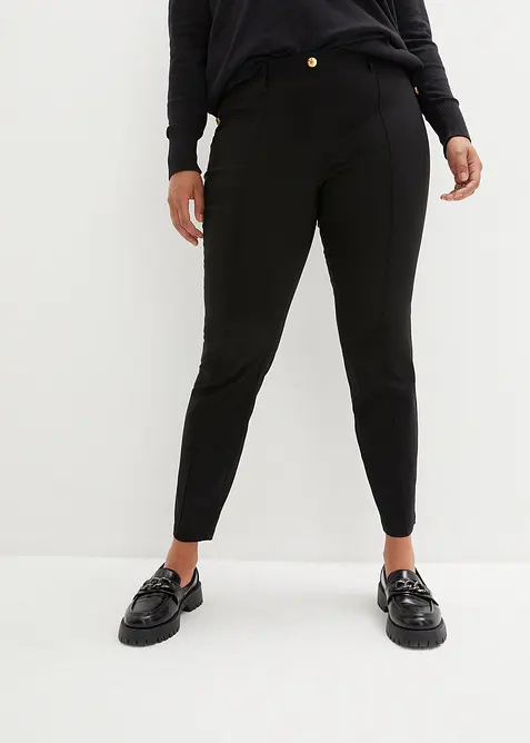 Pull on-bukse med stretch og pynteknapper, bonprix