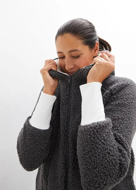 Teddy-fleecejakke, bonprix