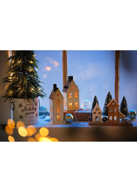 LED-pyntegjenstandhus og juletrær, bonprix