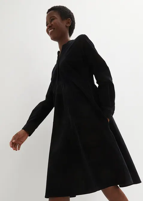 Kjole i kordfløyel i bomull, bonprix