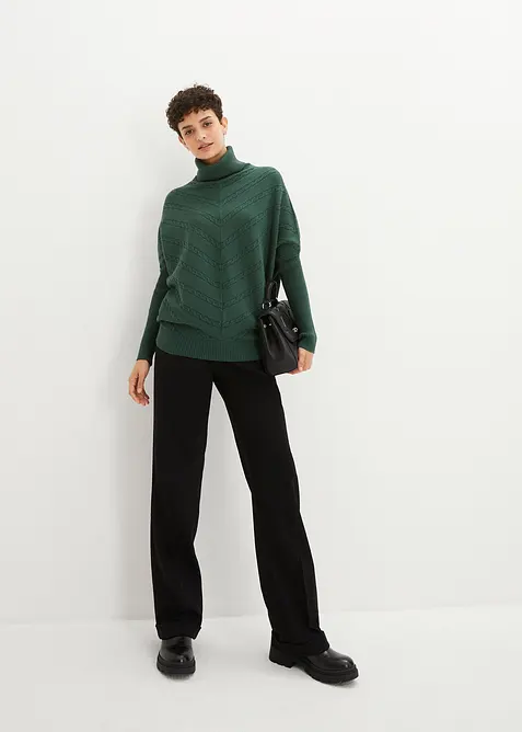 H&oslash;yhalset genser, bonprix