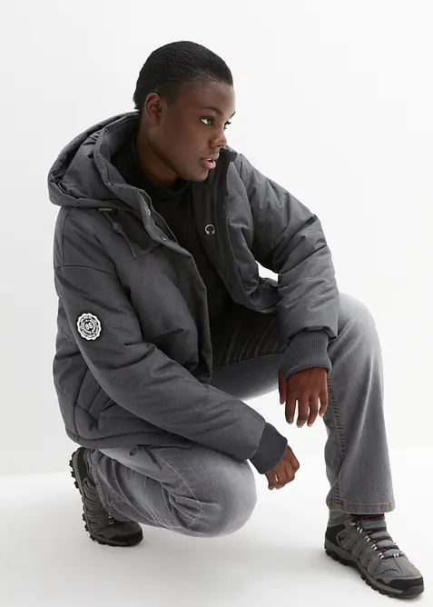 Vattert outdoor-jakke, Oversized, vannavvisende, bonprix