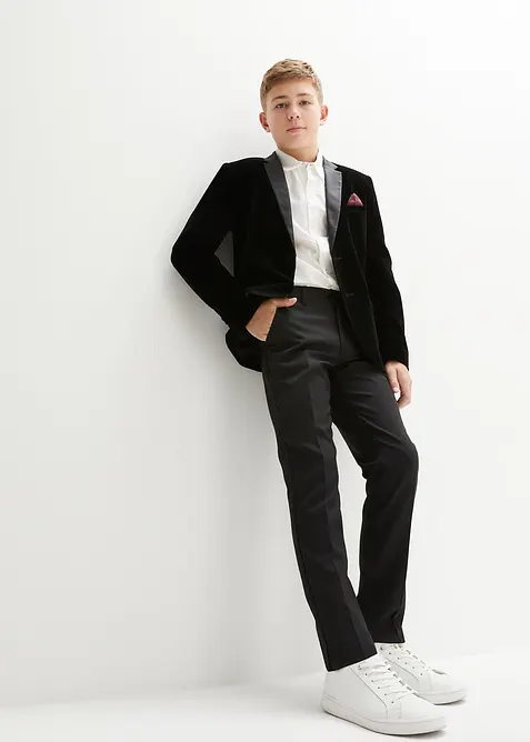 Dress + skjorte + slips (4-delt sett), bonprix