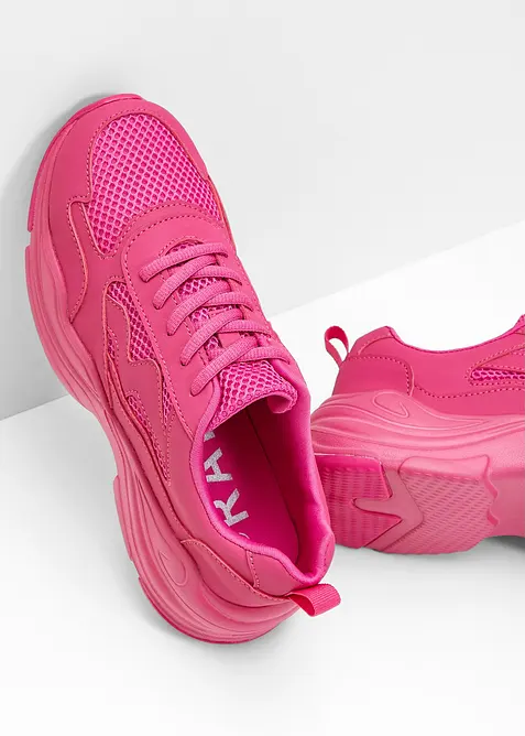 Chunky sneakers med mesh, bonprix