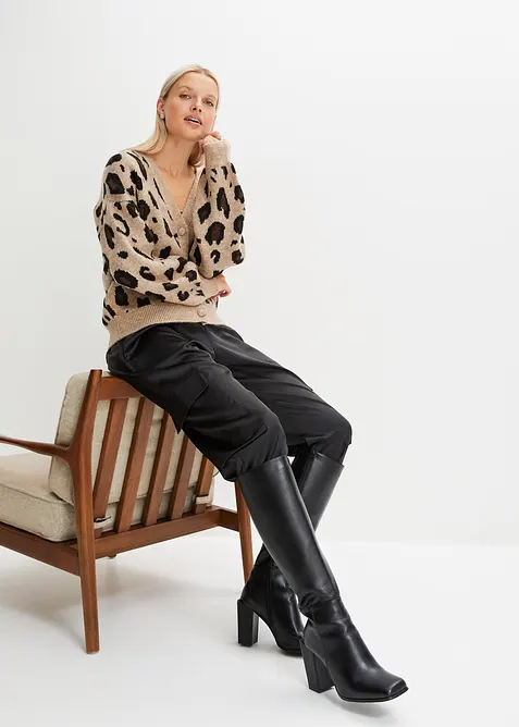 M&oslash;nstret cardigan, bonprix