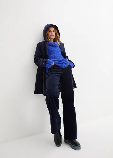 Genser i mykt fj&aelig;rgarn med rullekrage, bonprix