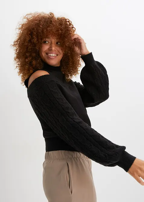 Cold shoulder-genser, bonprix