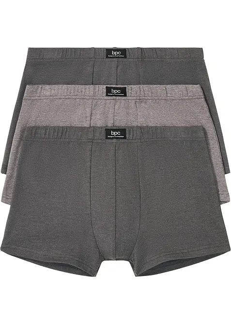 Boksershorts med bomull i ettersittende modell (3-pack), bonprix