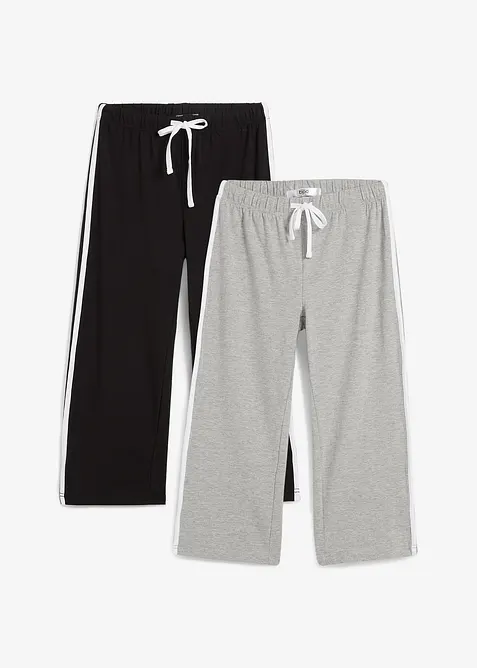 Capribukse av bomull med stretch (2-pack), bonprix