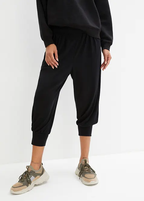Loungewear capri-haremsbukse, bonprix