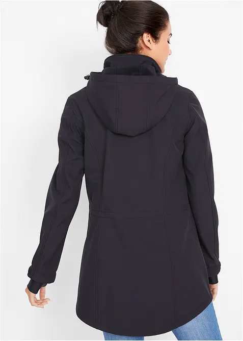 Softshell-duffelcoat, vannavvisende, bonprix
