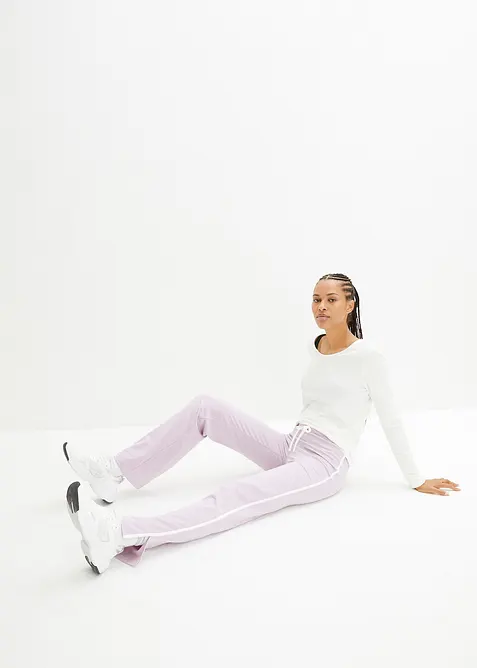 Jerseybukse i bomull med stretch (2-pack), bonprix