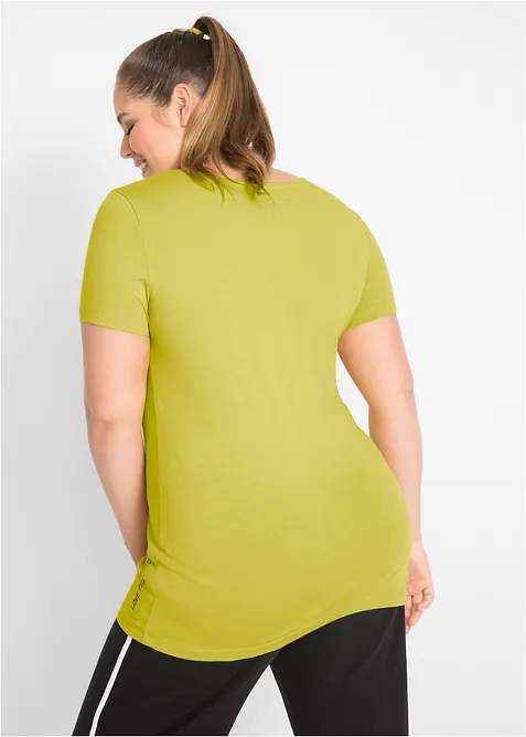 Lang topp med skrift (2-pack), bonprix