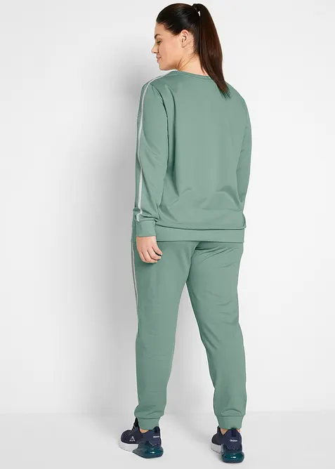 Joggedress i 100% bomull (2-delt sett), bonprix