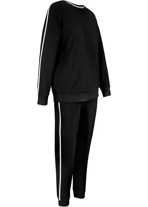 Joggedress i 100% bomull (2-delt sett), bonprix
