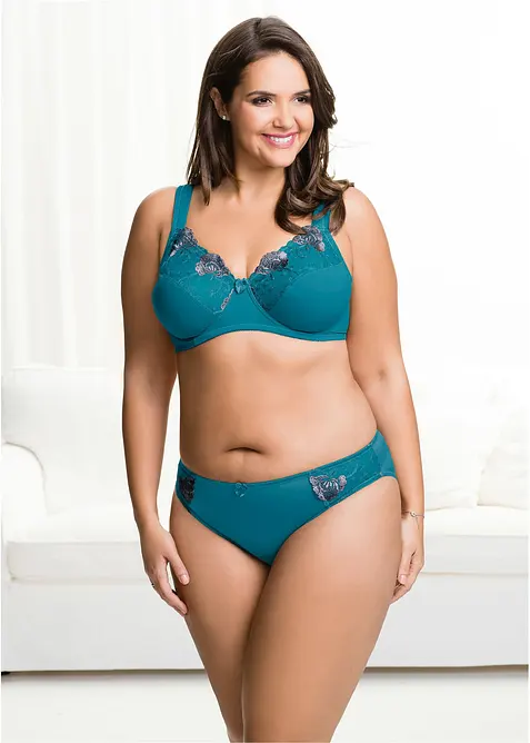 Truse med broderi (2-pack), bonprix