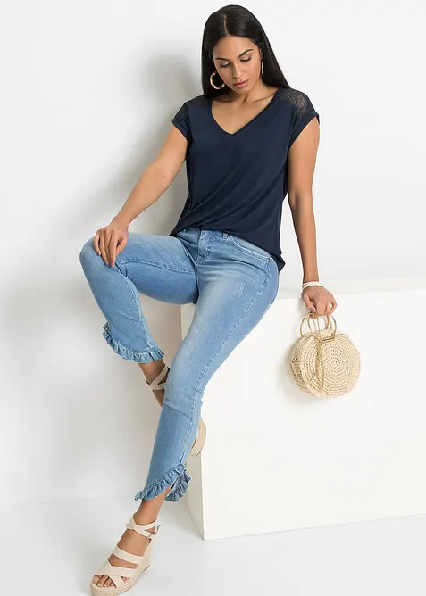 Topp i myk viskosemiks, bonprix