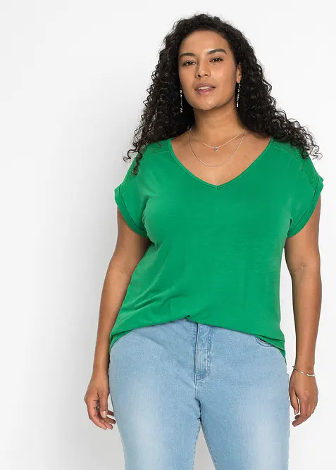 Topp i myk viskosemiks, bonprix