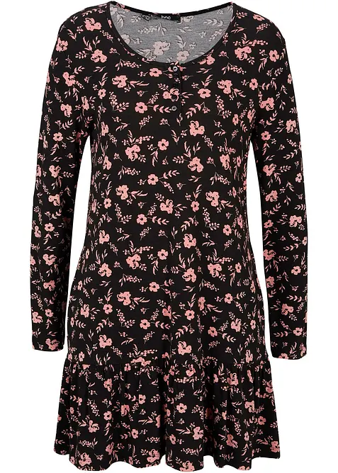 Lang trikot-tunika i viskosemiks, bonprix