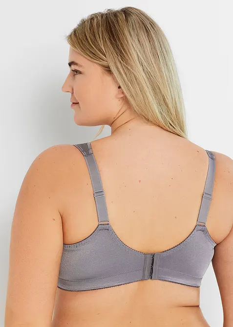 Avlastnings-BH uten spiler med vatterte stropper (2-pack), bonprix