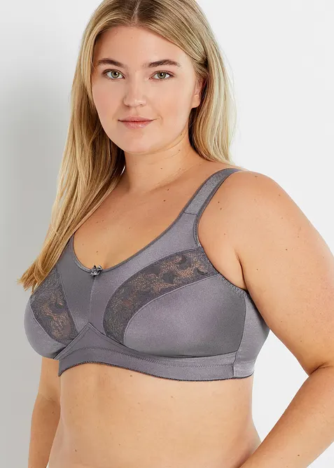 Avlastnings-BH uten spiler med vatterte stropper (2-pack), bonprix